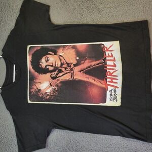 Michael Jackson Thriller Shirt Mens Large Black 2020 Graphic Tee‎ Music Pop King